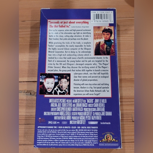 Hackers VHS Tape - Picture 2 of 4